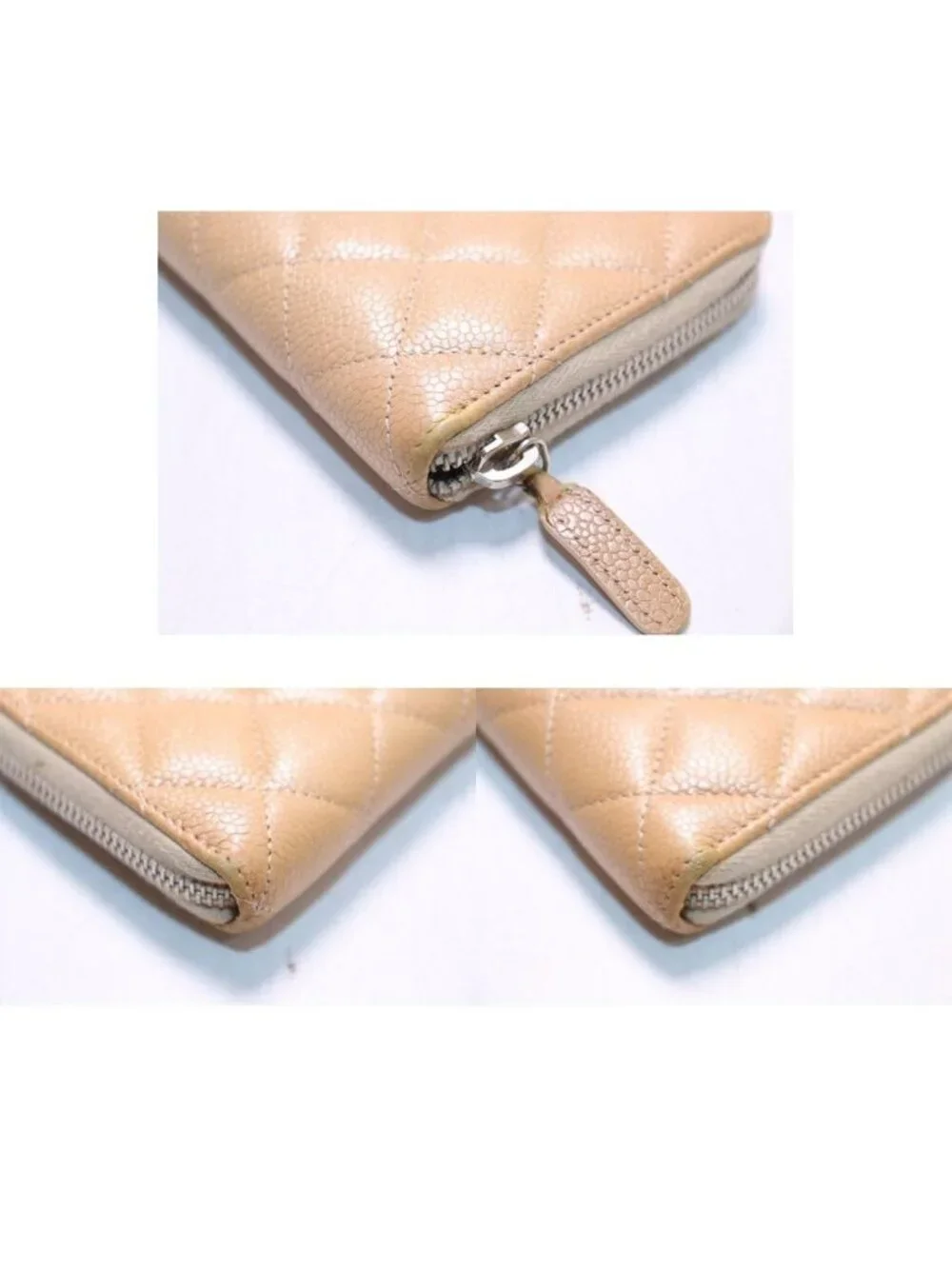 Chanel 20 Quilted Caviar Leather Wallet